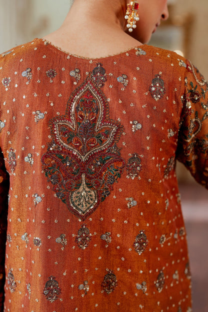 EMBROIDERED NET CH13-01 UNSTITCHED - Baroque