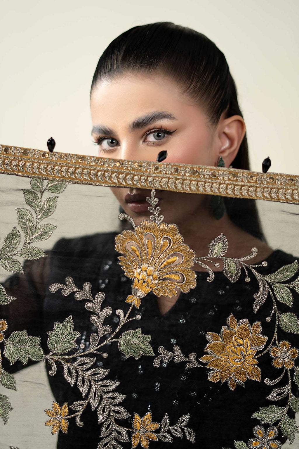 3 Piece Embroidered Suit - Maria B