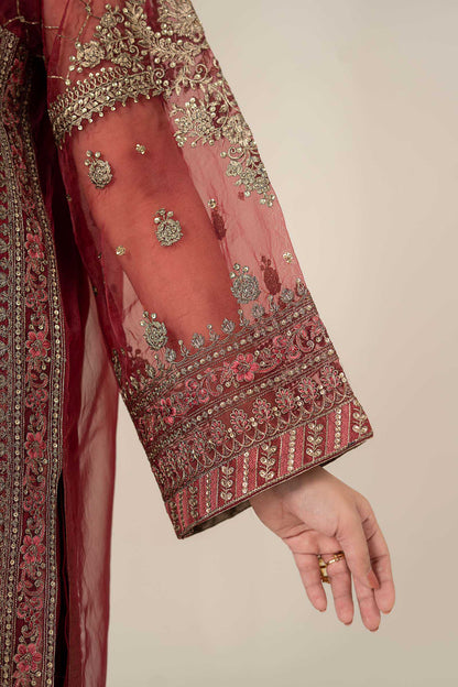 3 Piece Embroidered Organza Suit