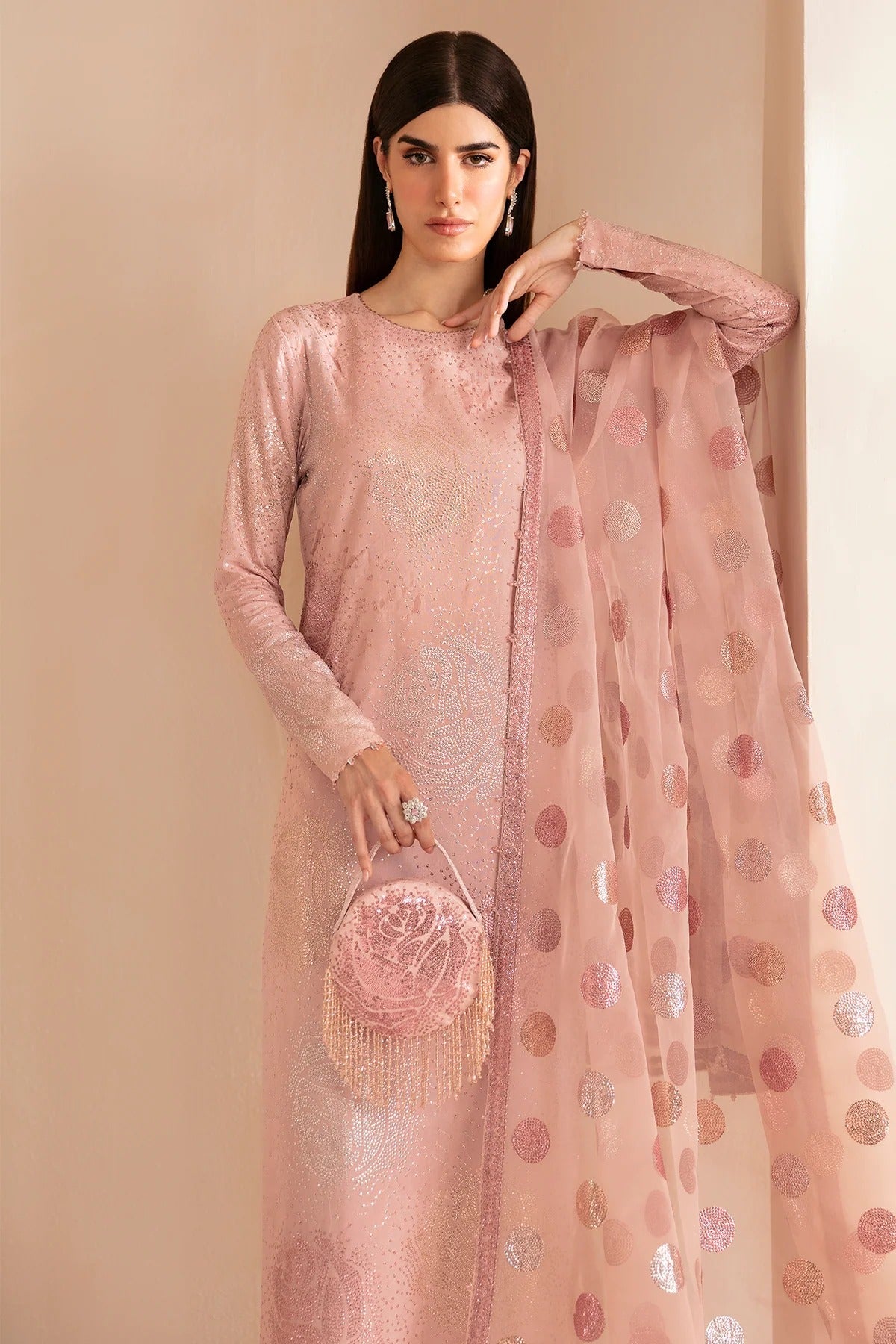 Premium Embroidered Raw Silk UR-703